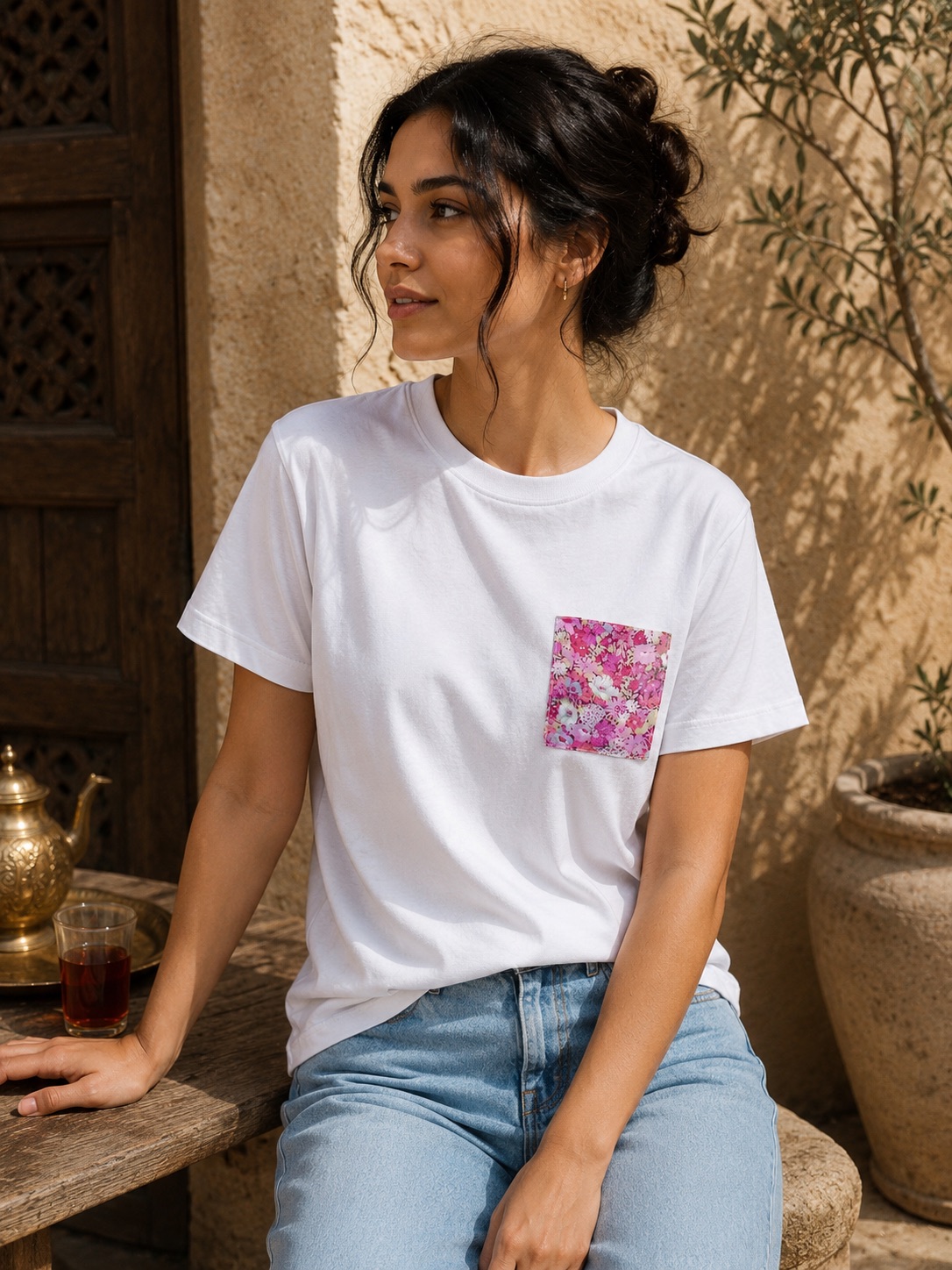 The Petal Mosaic pocket t-shirt