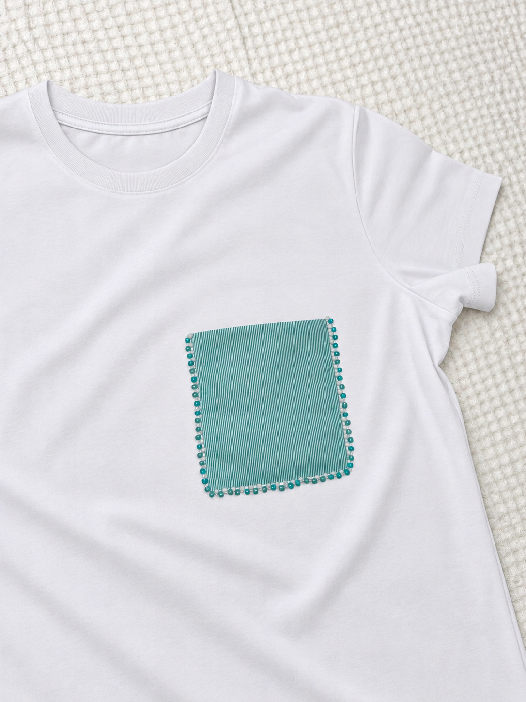 The Aqua Pop pocket t-shirt